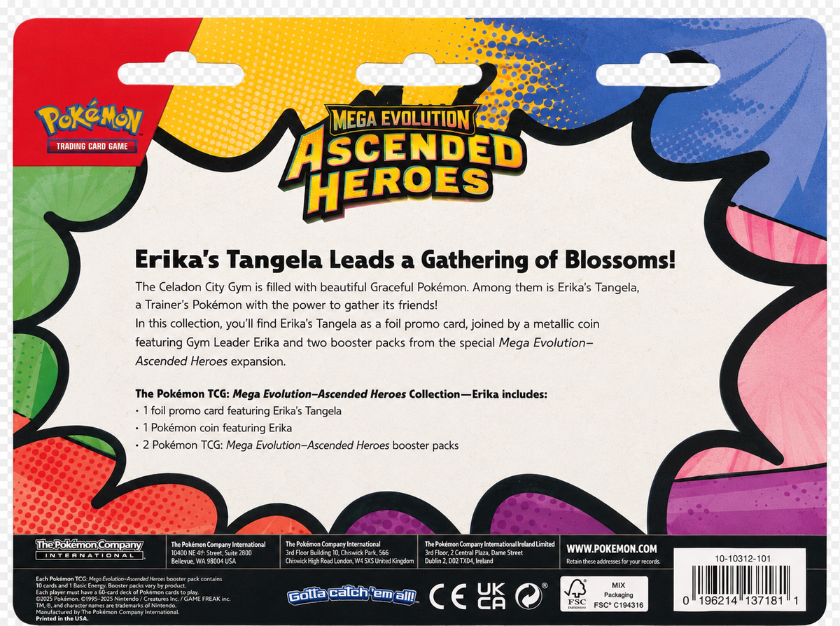 Mega Evolution Ascended Heroes-Erika's Tangela (2-pack blister)