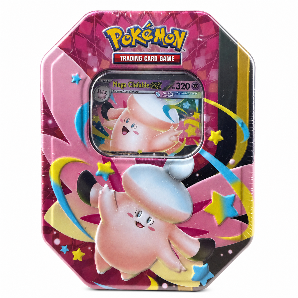 Pokémon TCG: Mega Moonlit Tin – Mega Clefable ex