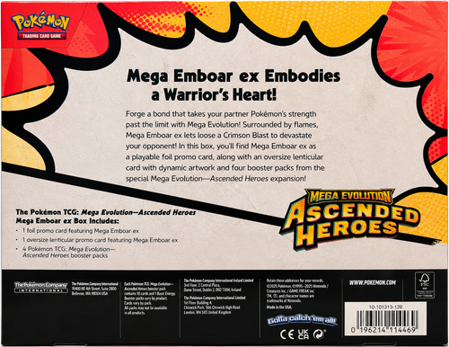 Pokémon TCG: Mega Evolution—Ascended Heroes – Mega Emboar ex Box