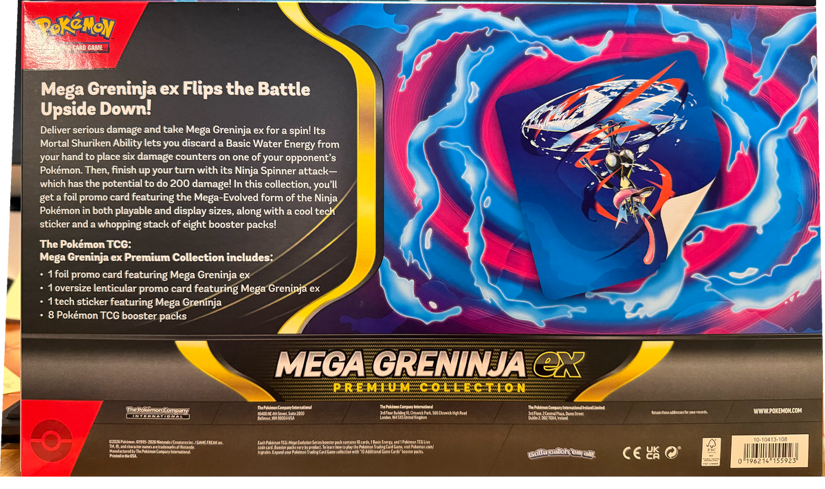 Pokémon TCG: Mega Greninja ex Premium Collection