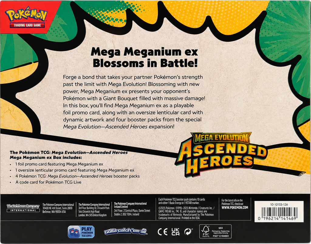 Pokémon TCG: Mega Evolution—Ascended Heroes – Mega Meganium ex Box