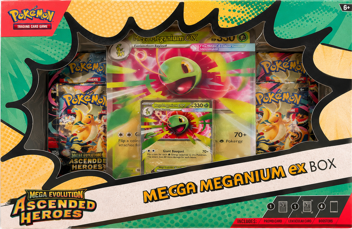 Pokémon TCG: Mega Evolution—Ascended Heroes – Mega Meganium ex Box